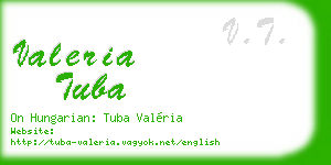 valeria tuba business card